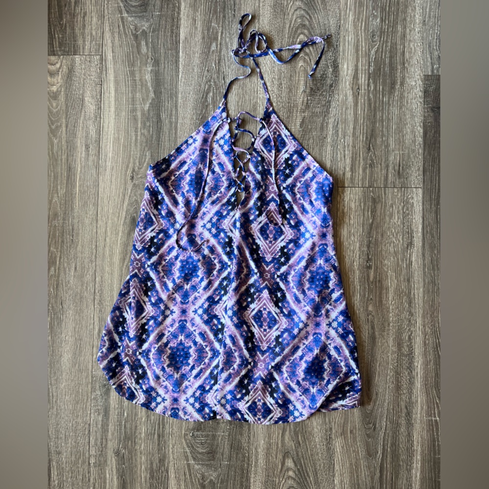 Purple show me your mumu halter dress medium